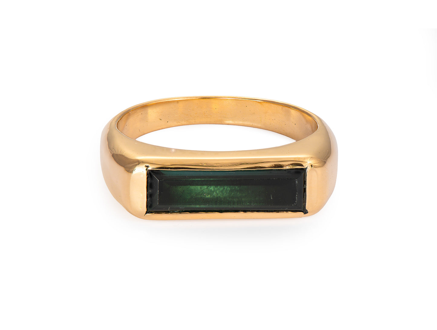 Anillo de Oro 18K con Turmalina Natural