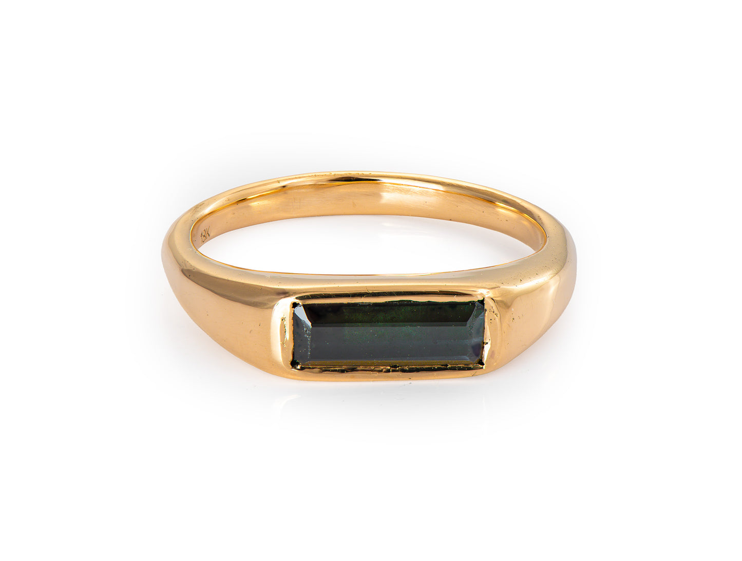 Anillo de Oro 18K con Turmalina Natural