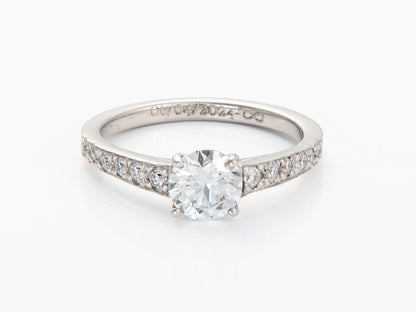 Anillo de oro blanco 18k con Diamante de laboratorio de 0.74Ct