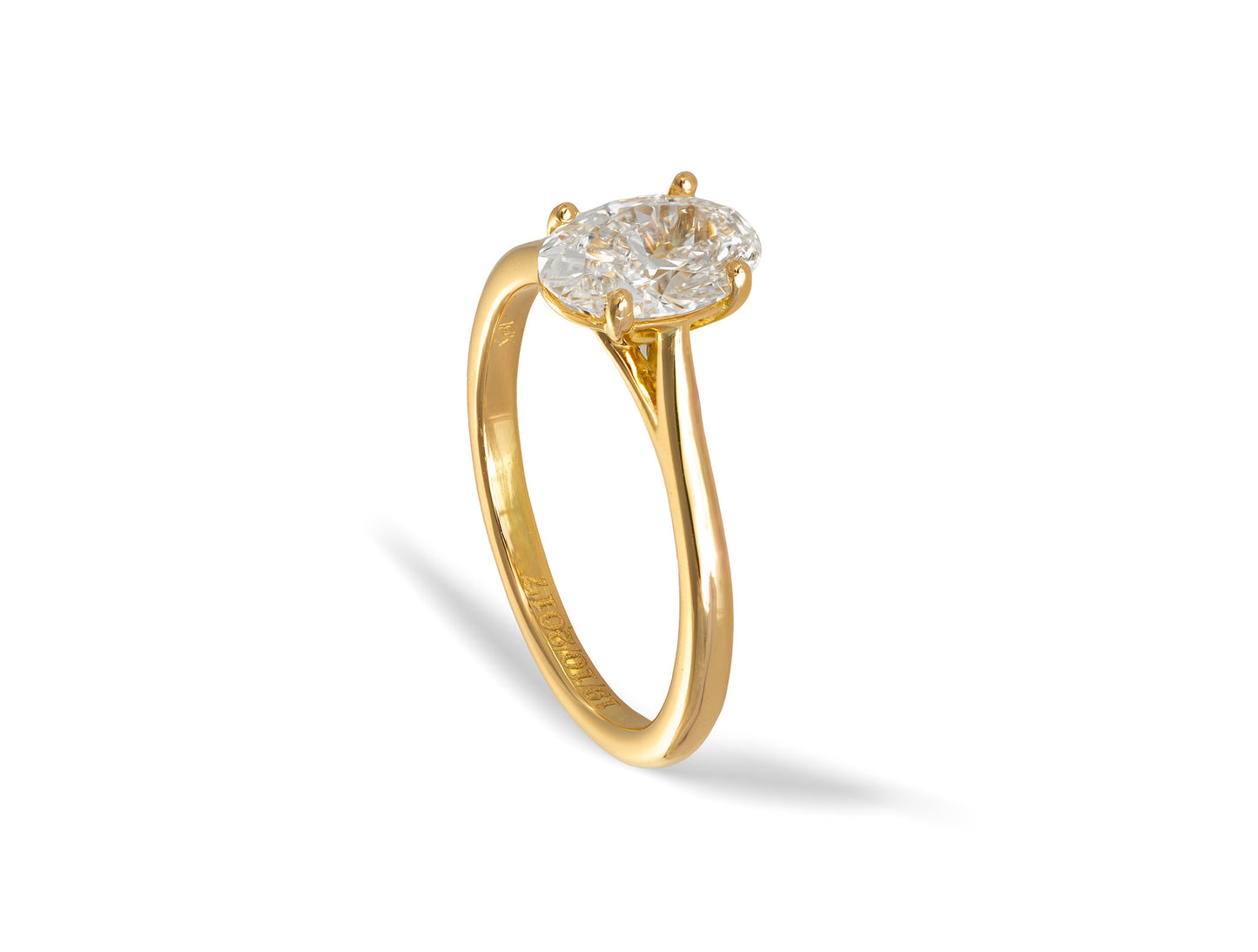 Anillo de Oro 18K con Diamante de laboratorio