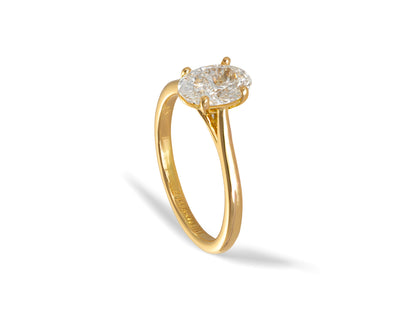 Anillo de Oro 18K con Diamante de laboratorio