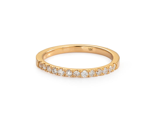 Anillo de Oro 18k con Diamantes de laboratorio
