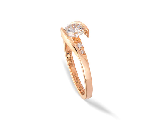 Anillo de Oro 18K con Diamante de laboratorio